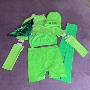 Neon Green Festival-Rave Outfit